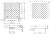 2 インチ 8x8 LED ドットマトリックス