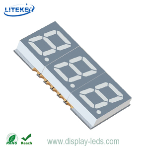 0.39 インチ 3 桁 7 セグメント SMD ディスプレイ