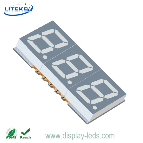 0.39 インチ 3 桁 7 セグメント SMD ディスプレイ
