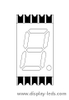 0.39 インチ 1 桁 7 セグメント超薄型 SMD ディスプレイ