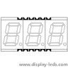 0.39 インチ 3 桁 7 セグメント SMD ディスプレイ