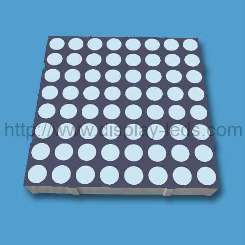 2 インチ 8x8 LED ドットマトリックス