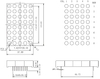 2.3 インチ 5x8 2 色 LED ドットマトリックス