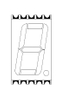 0.56 インチ 1 桁数値 SMD ディスプレイ