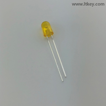 琥珀色の5mm楕円形LED
