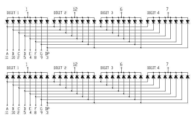 0.56インチ4桁SMDディスプレイ5642