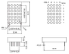 1.2 インチ 5x7 LED ドット マトリックス (上下ギャップあり)