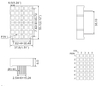 2 インチ 5x7 LED 正方形ドット マトリクス