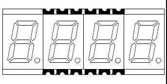0.3インチ4桁smd LEDディスプレイ