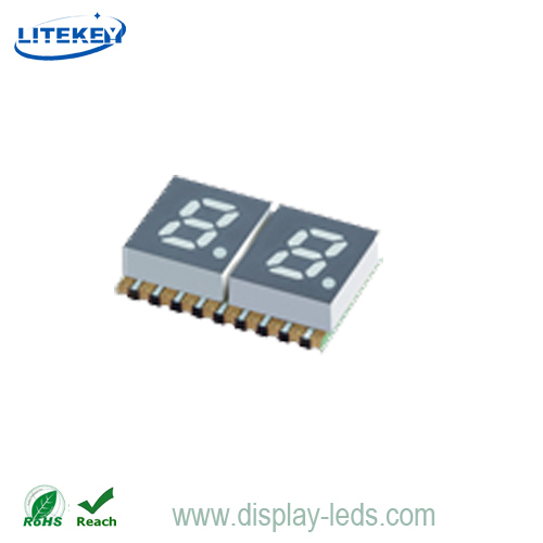 0.2 インチ 2 桁 7 セグメント SMD ディスプレイ