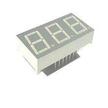 0.4 インチ 3 桁 7 セグメント LED ディスプレイ