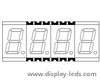 0.3 インチ 4 桁 7 セグメント SMD ディスプレイ