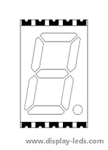 0.56 インチ 1 桁 7 セグメント SMD ディスプレイ