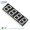 0.56 インチ 4 桁 7 セグメント SMD ディスプレイ、グレーフェイス