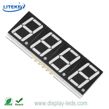 0.56 インチ 4 桁 7 セグメント SMD ディスプレイ、グレーフェイス