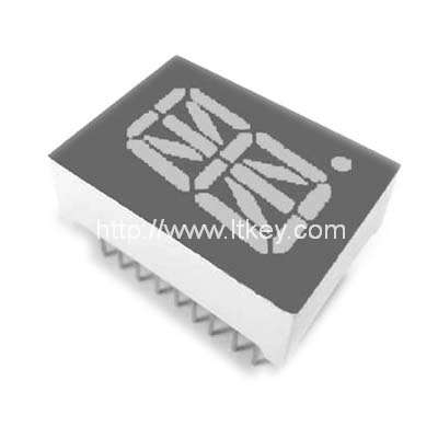 0.5 インチ英数字 LED ディスプレイ、共通ピン 10