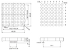 2.3 インチ 8x8 LED ドットマトリックス