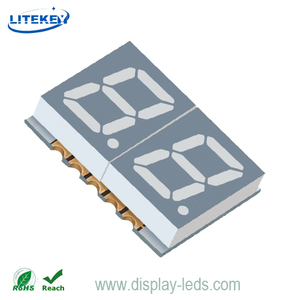 0.39 インチ 2 桁 7 セグメント SMD ディスプレイ