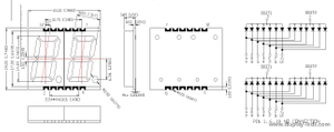 0.56 インチ 2 桁 7 セグメント SMD ディスプレイ