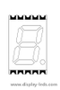 0.39 インチ 1 桁 7 セグメント SMD ディスプレイ