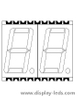 0.56 インチ 2 桁 7 セグメント SMD ディスプレイ