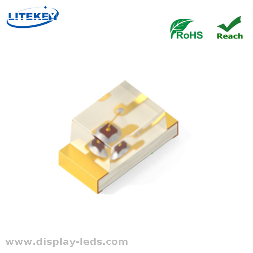 0201 黄緑 SMD チップ LED RoHS 準拠、0.65 (L) X0.35 (W) mm
