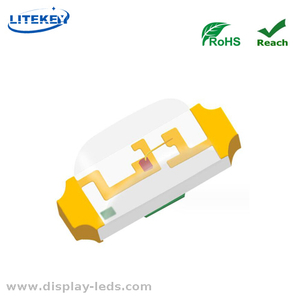 3210 イエロー 1206 SMD チップ LED RoHS 準拠、2.0(L) X1.2 (W) mm