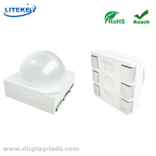 超高輝度 RGB PLCC 0.5W 5050 ドーム SMD LED、角度 30 度