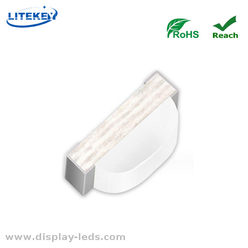 2106 イエロー 0802 サイドビュー SMD チップ LED RoHS 準拠、1.7 (L) X0.6 (W) mm