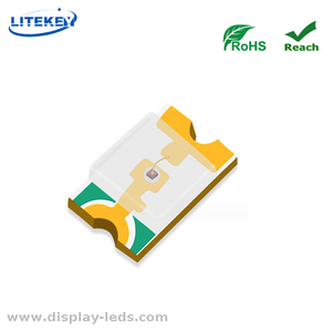 0402 赤色 SMD チップ LED RoHS 準拠、1.0 (L) X0.5 (W) mm